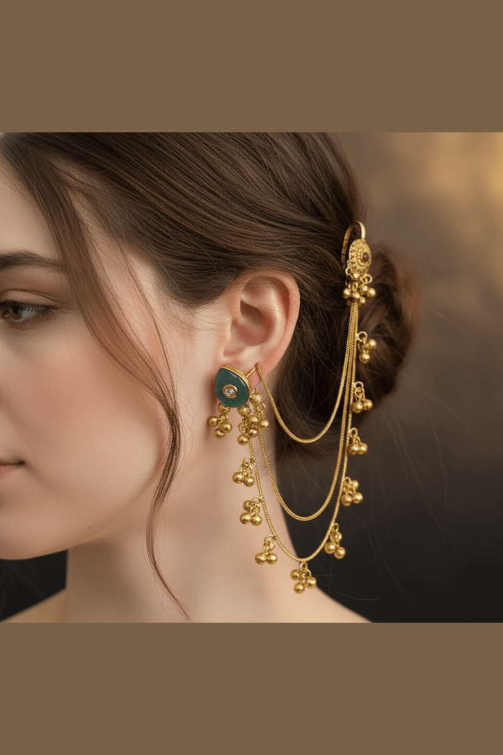 Malini kundan kashmiri earrings