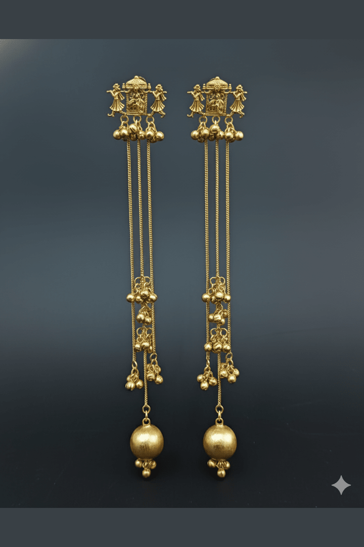 Baraat kashmiri kundan jhumka