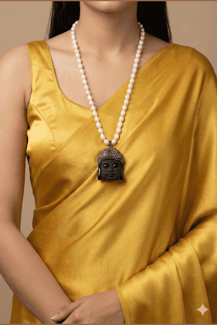 Budha real pearl necklace