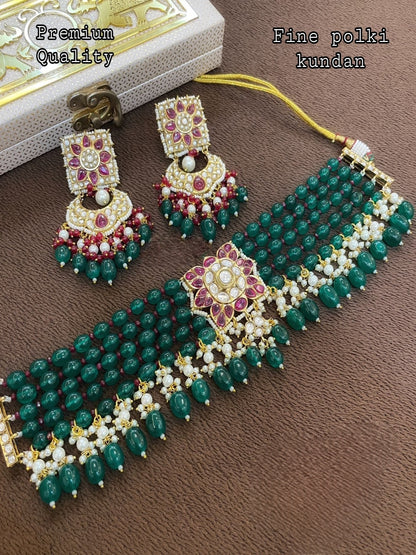 Fine polki kundan Sonakshi set