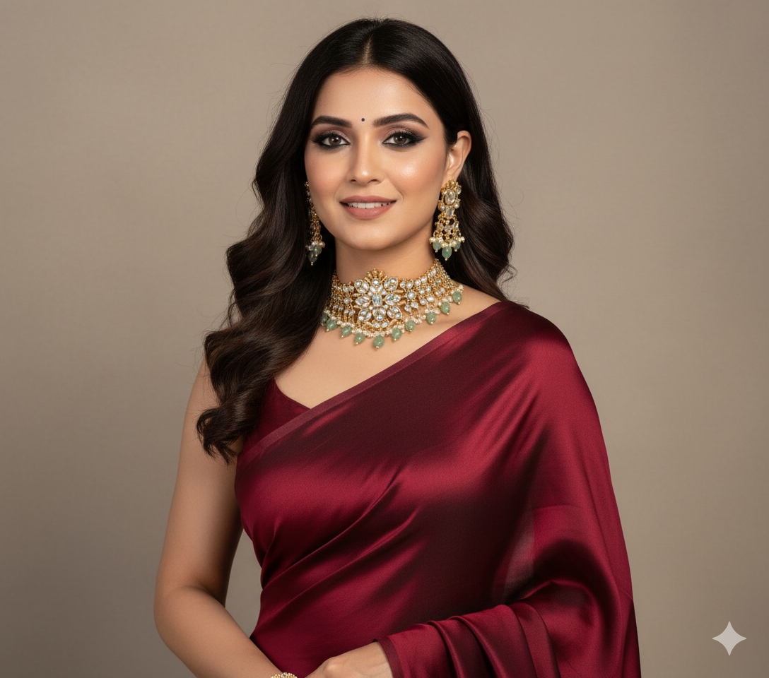 Iksha polki kundan set