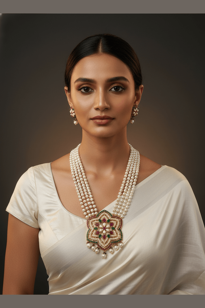 Gulika real pearl set