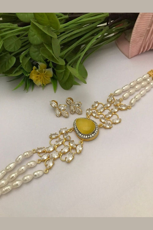 Shanika real pearl choker set