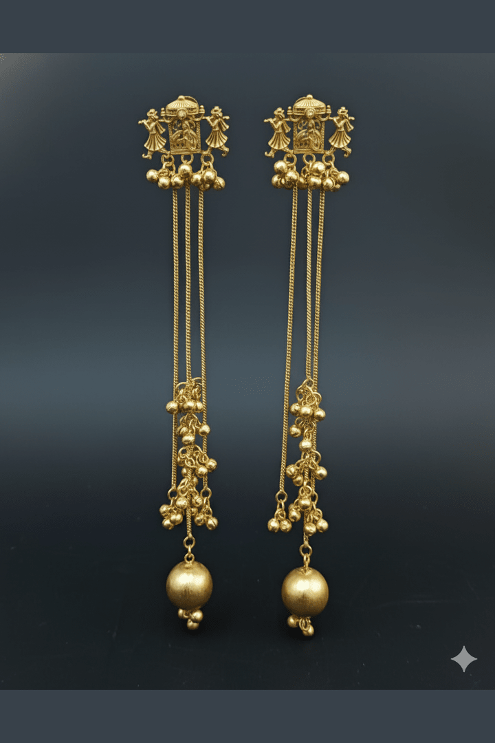 Baraat kashmiri kundan jhumka