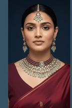 Reyna polki kundan set