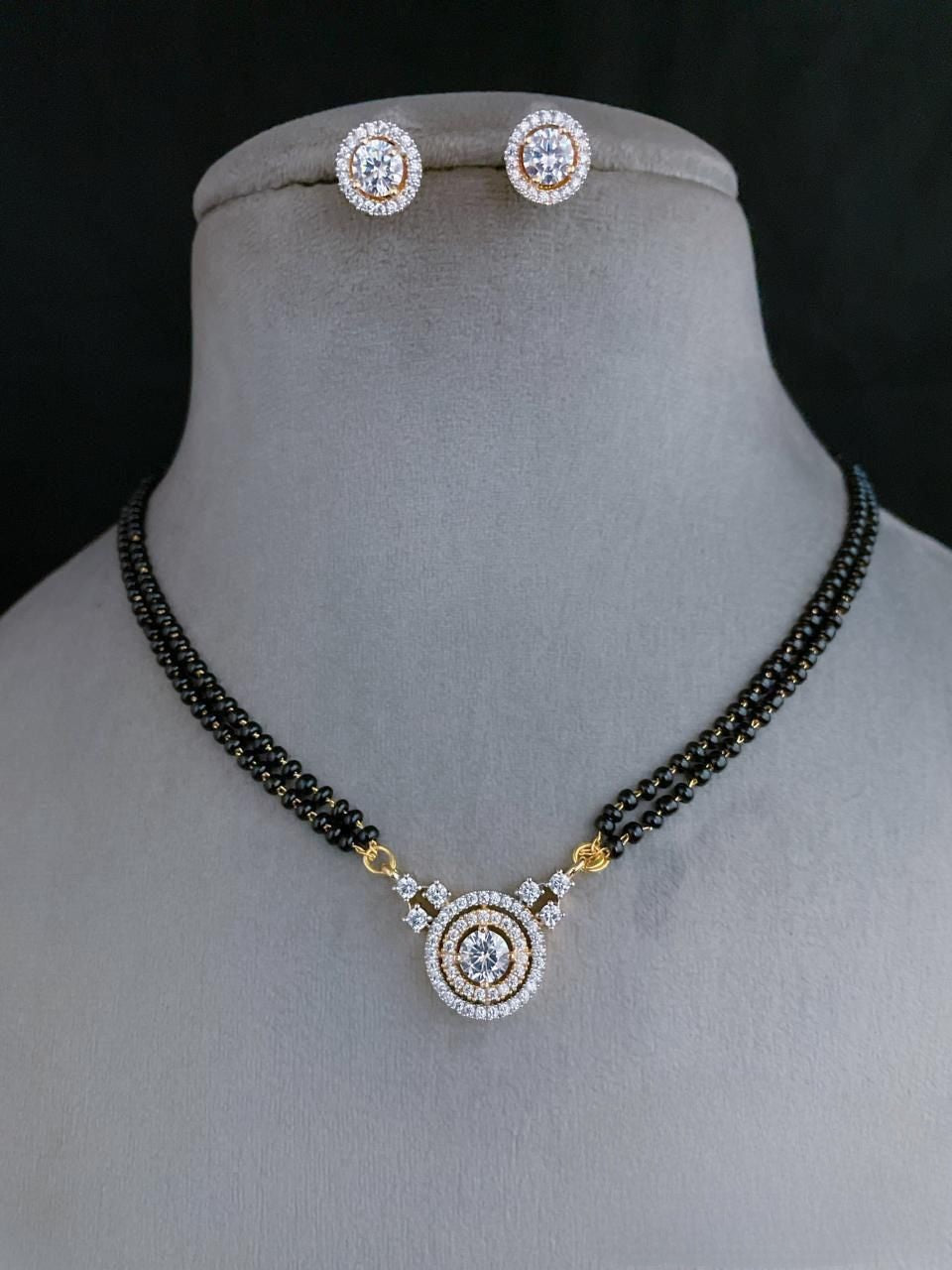 Shobita diamond look mangalsutra