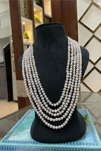 5 layer fresh water pearl mala