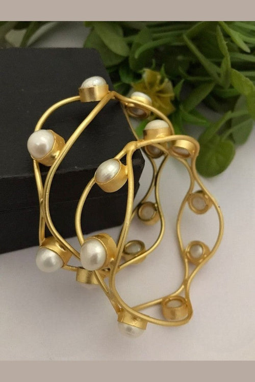 Narayani real pearl bangles