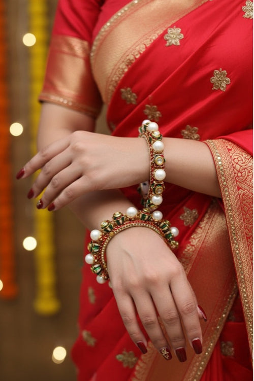 Gaurangi rajwadi jadau bangles