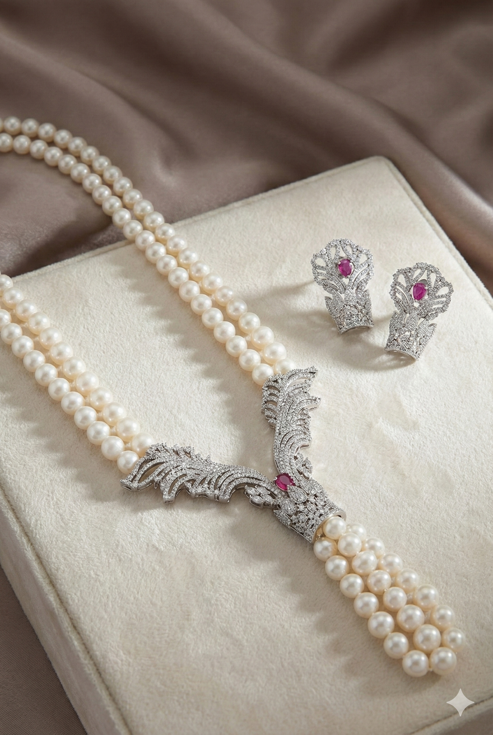Parineeta real pearl set