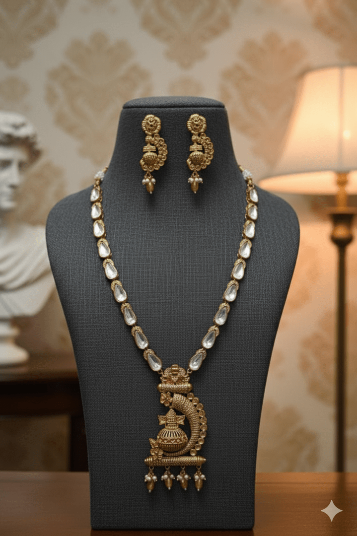 Kalash polki kundan set