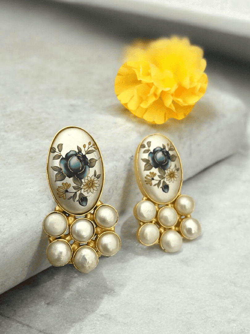Tamia real pearl earrings