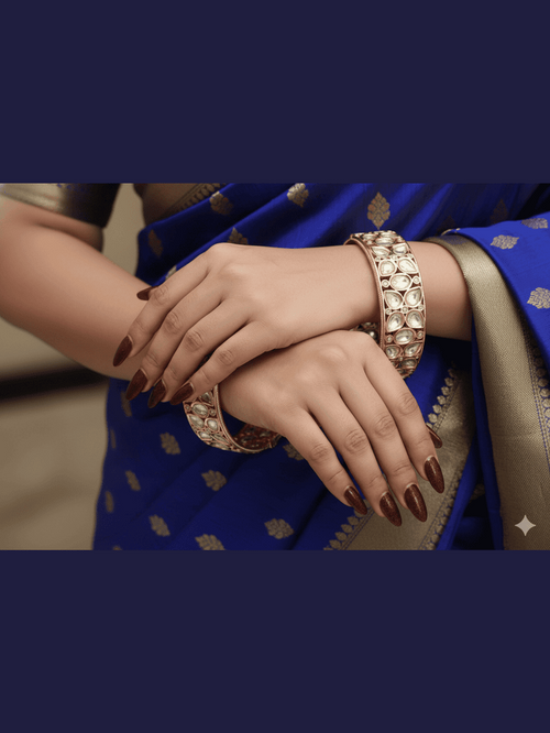 Asthika polki kundan bangles