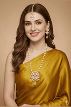 Nainika real pearl combo set