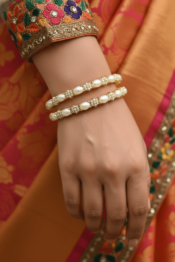 Mrinali real pearl bangles