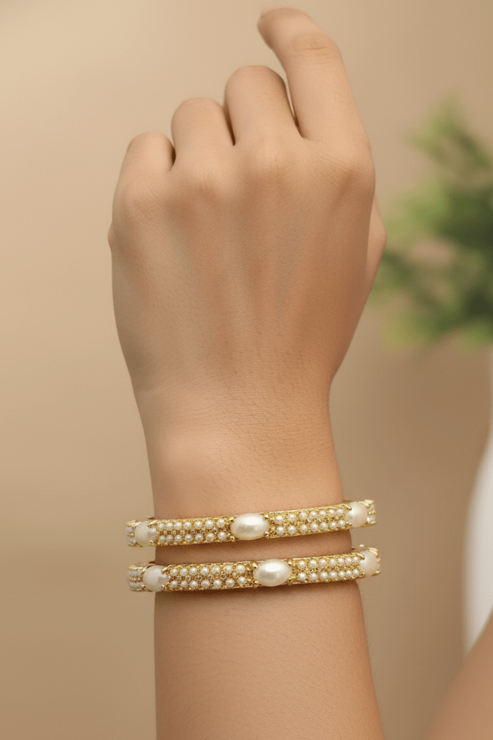 Vasundhra real pearl bangles