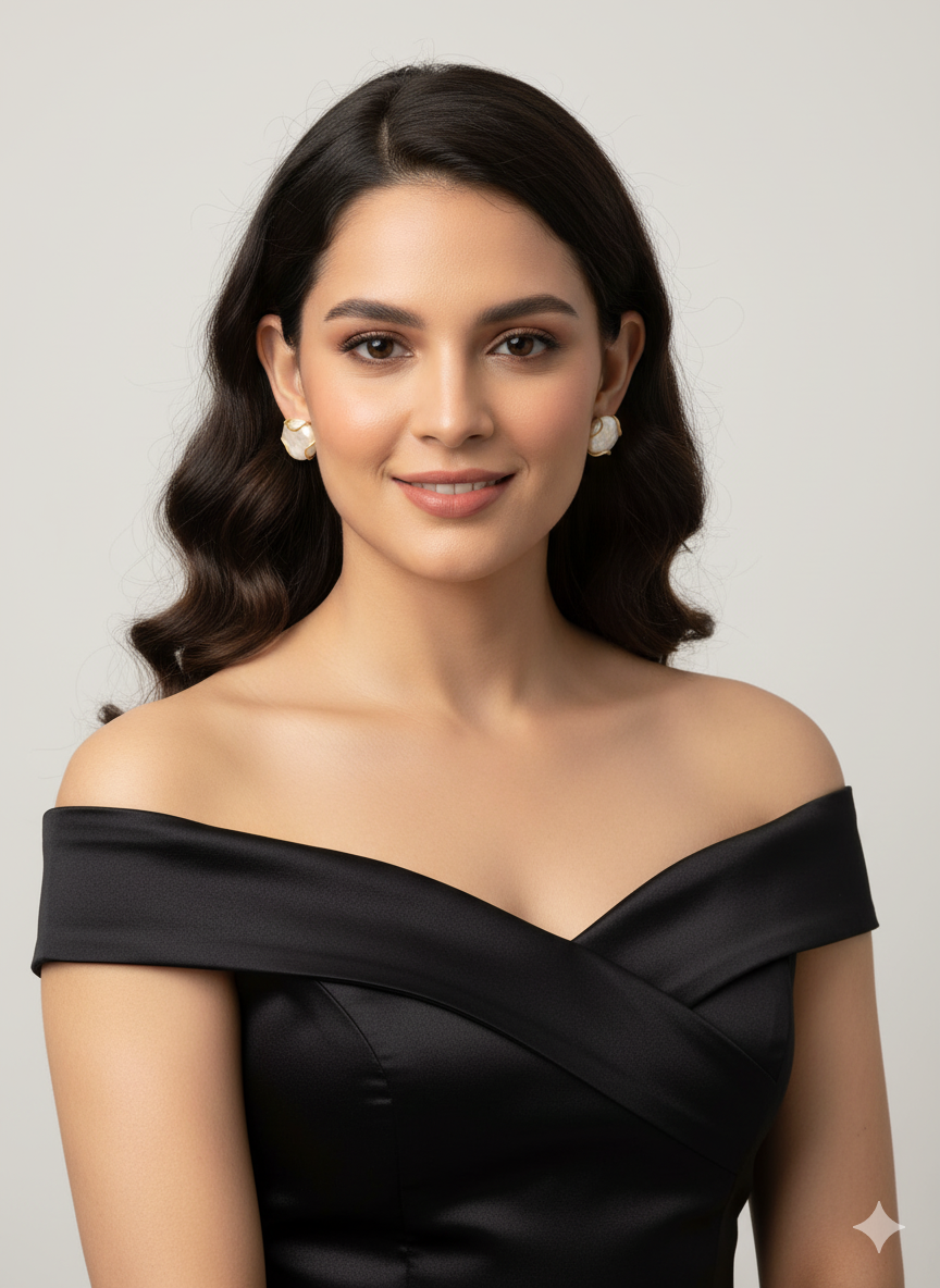 Mridula Real pearl Earrings
