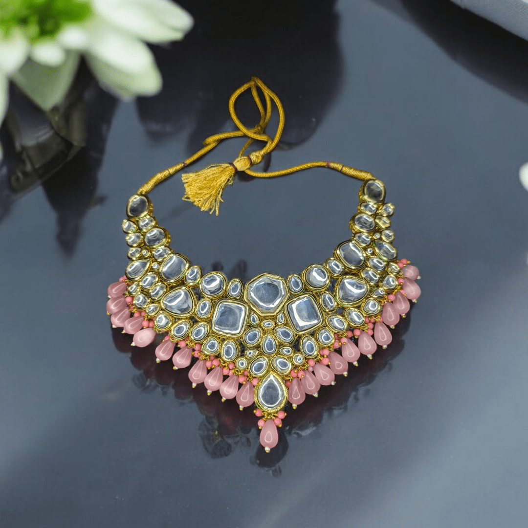 Ethnic Sushmita onyx stone set with kundan