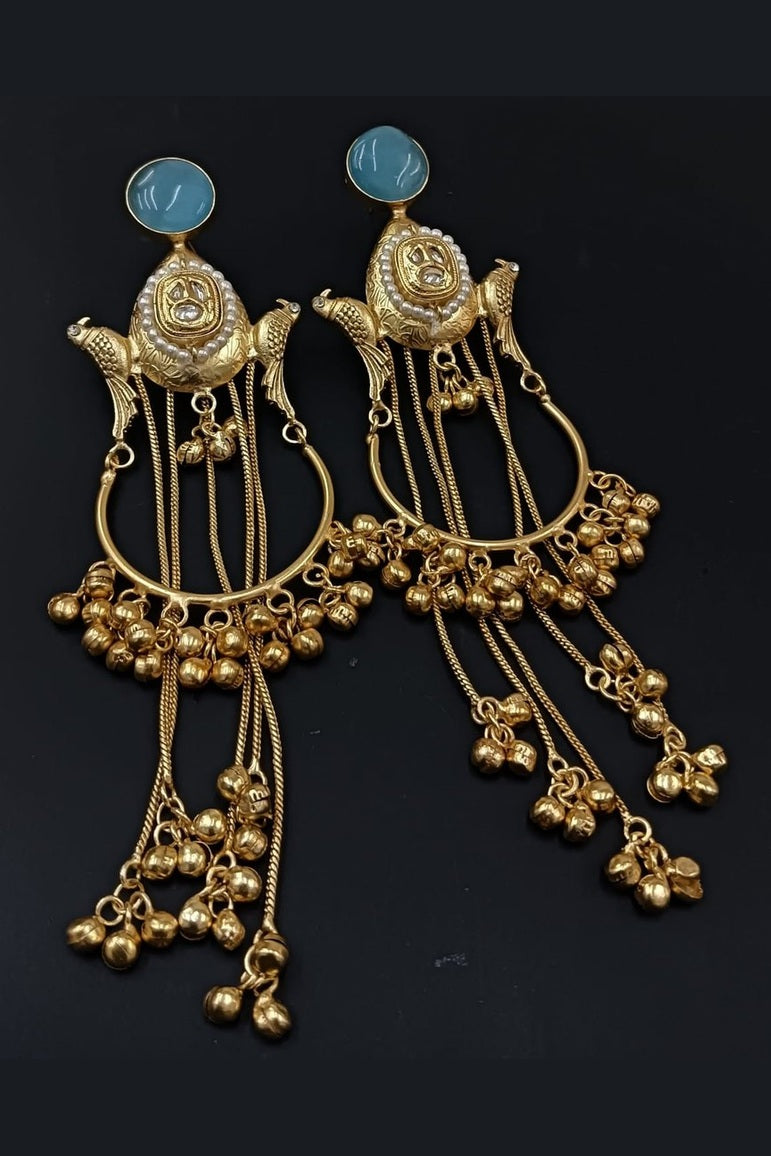 Advaitha Kashmir Kundan earrings