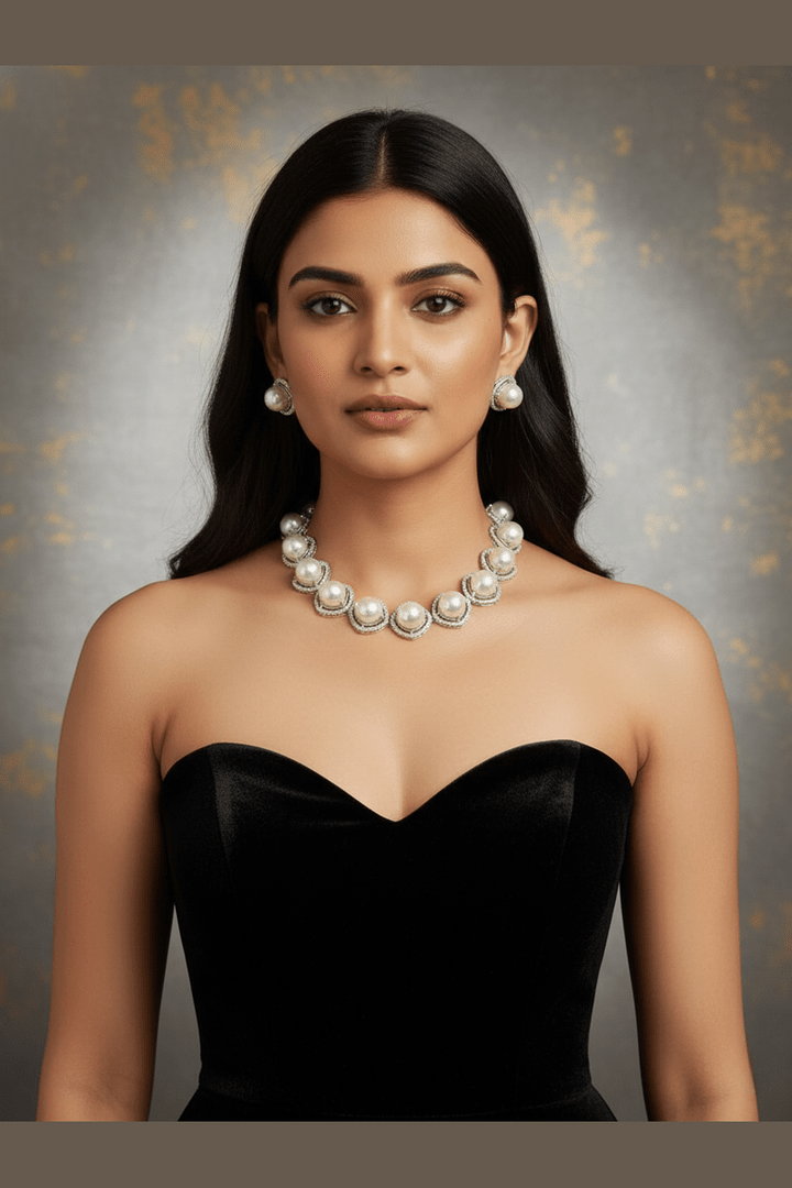 Sneha ad pearl set