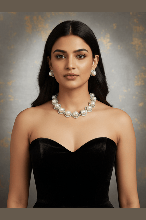 Sneha ad pearl set