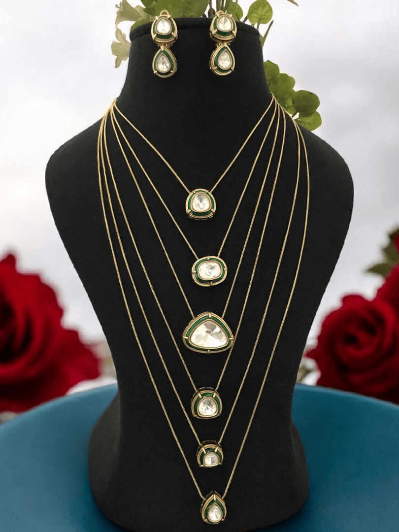 Long kundan mala set