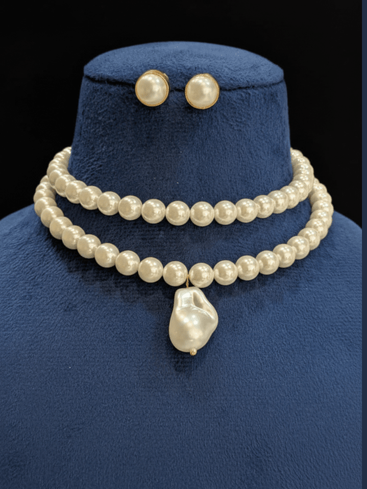 Alvyena real pearl set