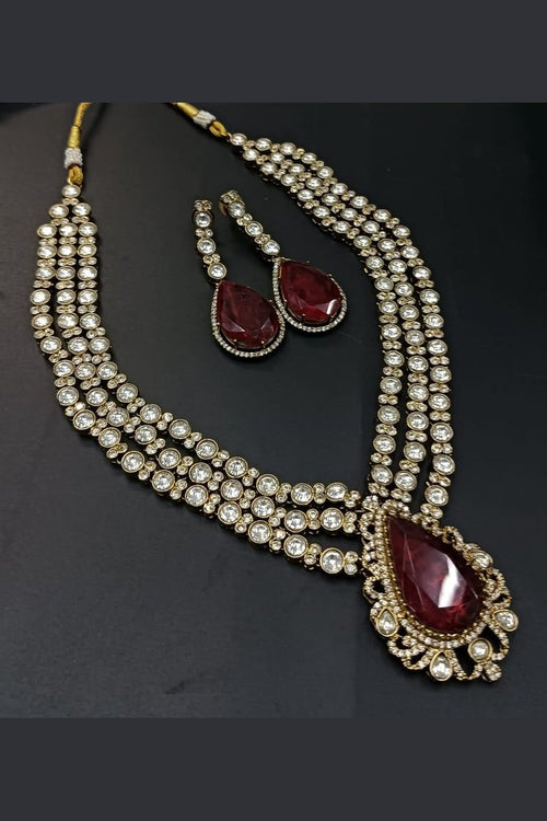 Arghya polki kundan set