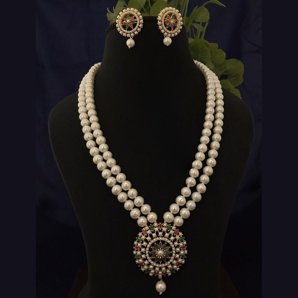 Chandrima real pearl set