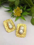 Neveah Real Pearl Earrings - Timeless Elegance