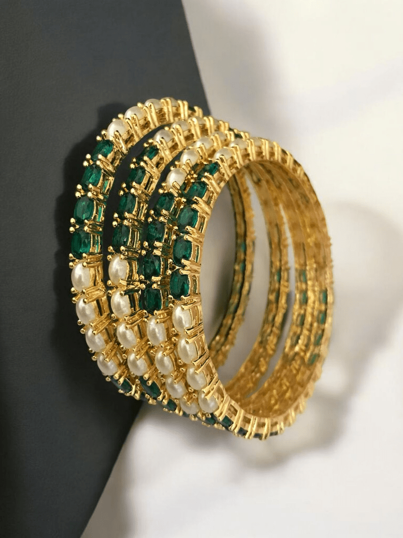 Jinisha real pearl bangles