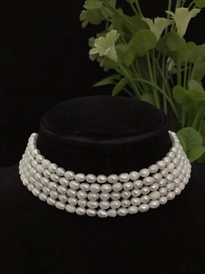 Farah real pearl choker mala