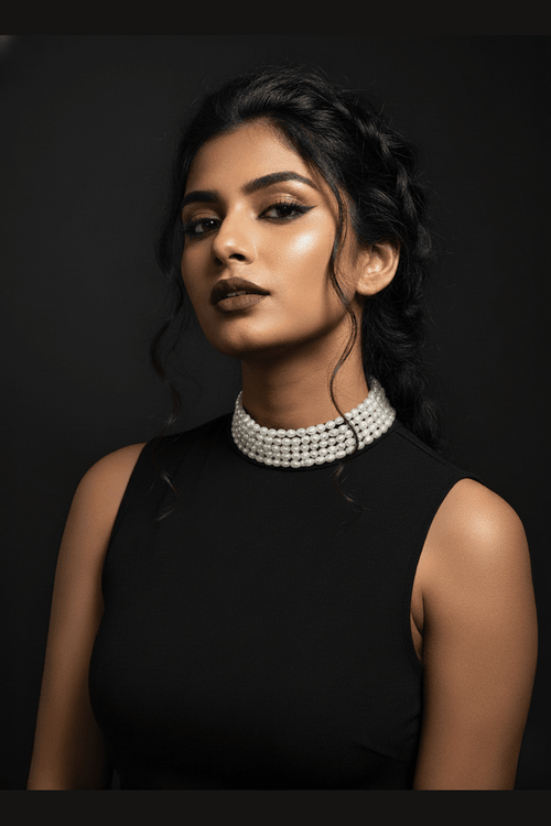 Farah real pearl choker mala