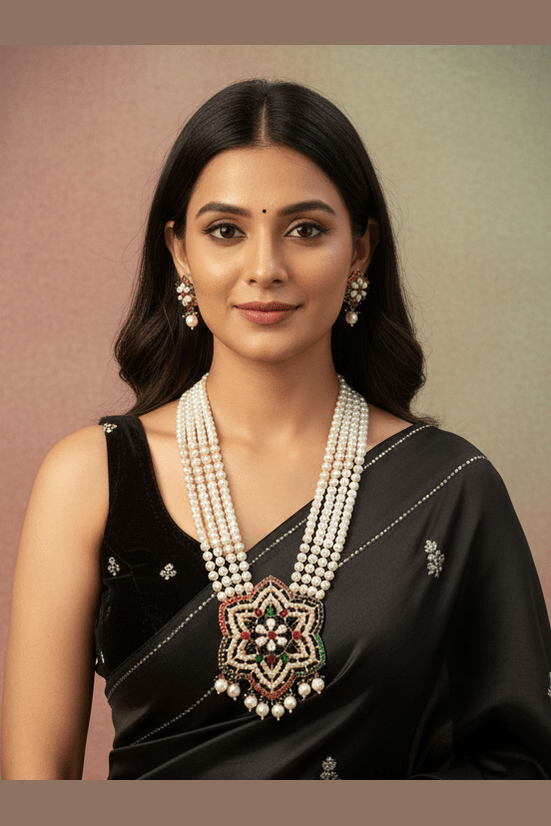 Vardini real pearl set