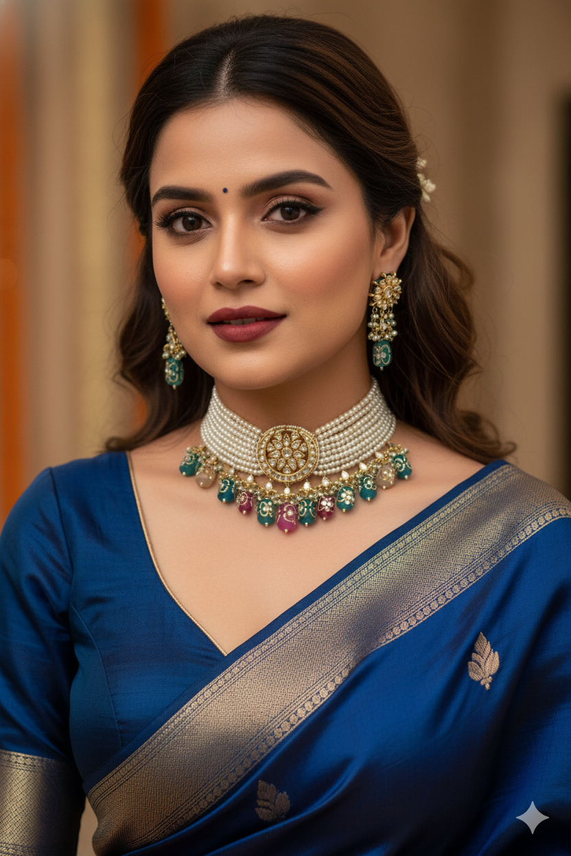 Vrushka kundan set