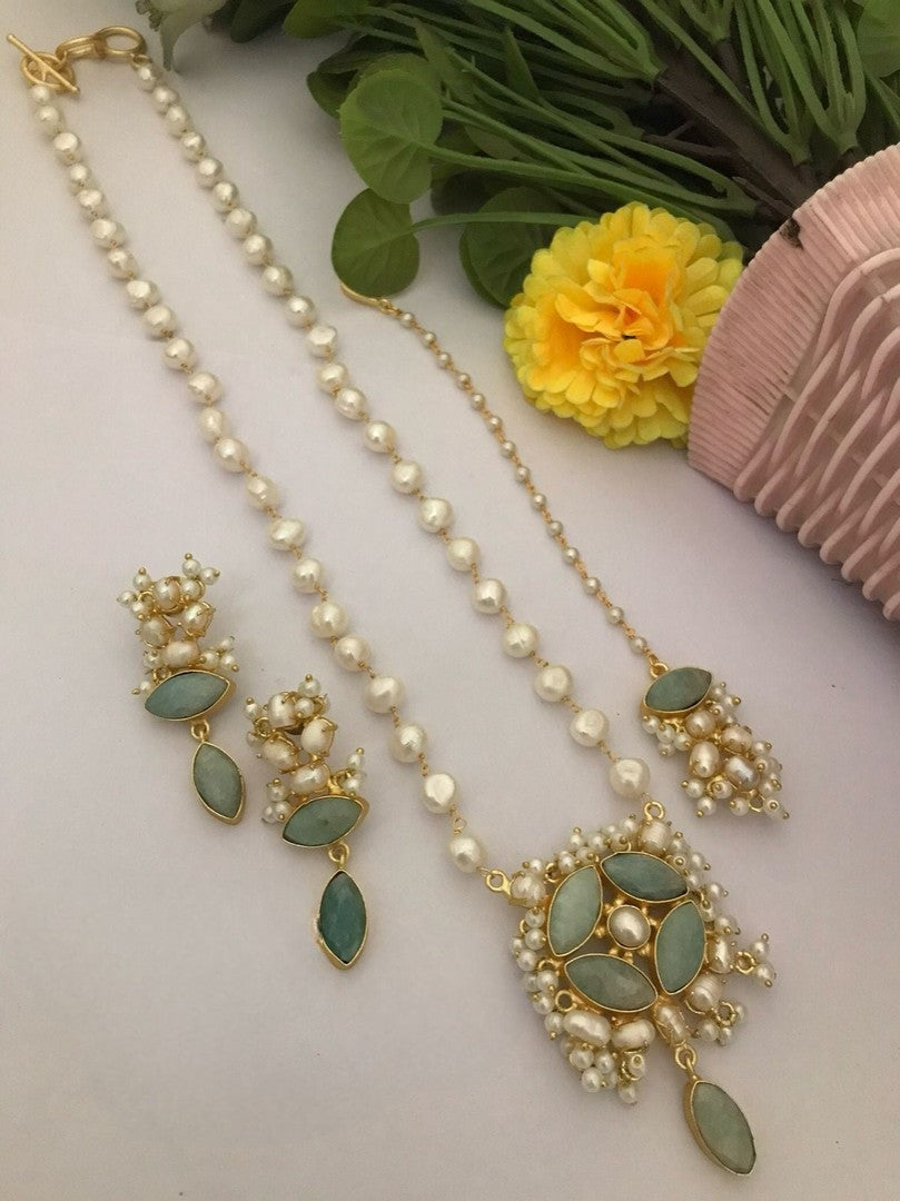 Anjika real pearl combo set