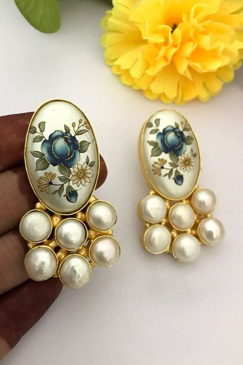 Tamia real pearl earrings