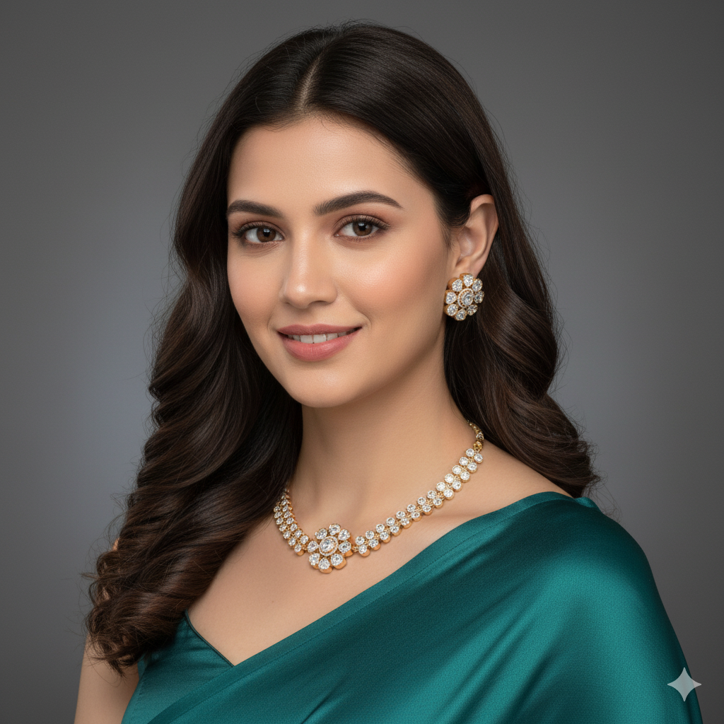 Maina massonite polki kundan set