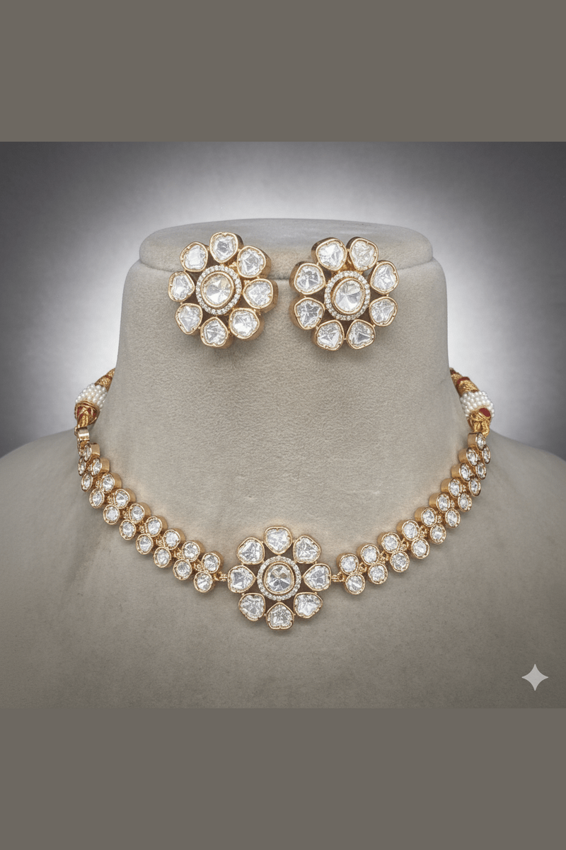 Maina massonite polki kundan set