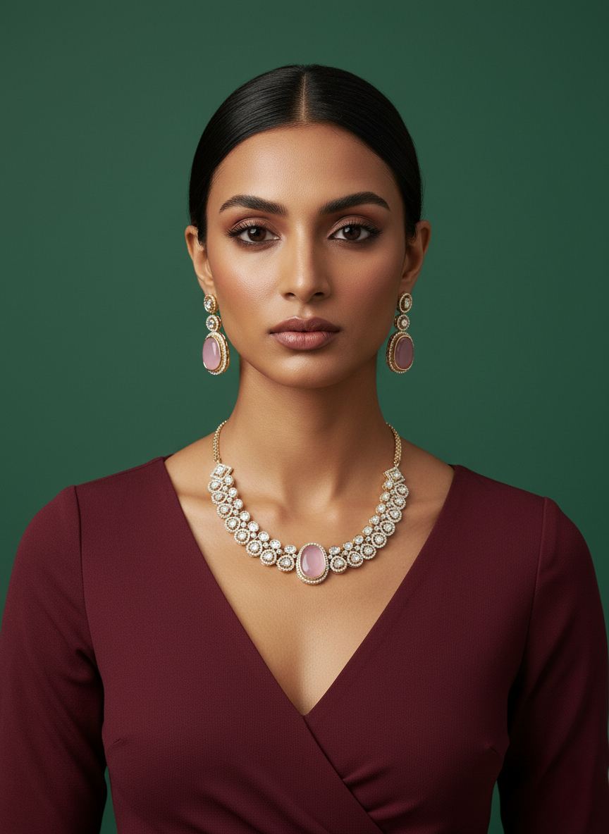 Changeable polki kundan "Mrigha" set