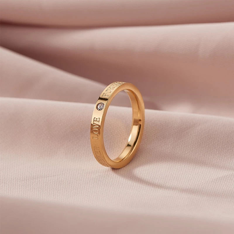 Love 18k Gold Plated ring