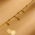Shoperly AN-1 18k Gold Plated 316L Grade Stainless Steel PVD Coating (2.5 Microns) Waterproof Female Jewellery