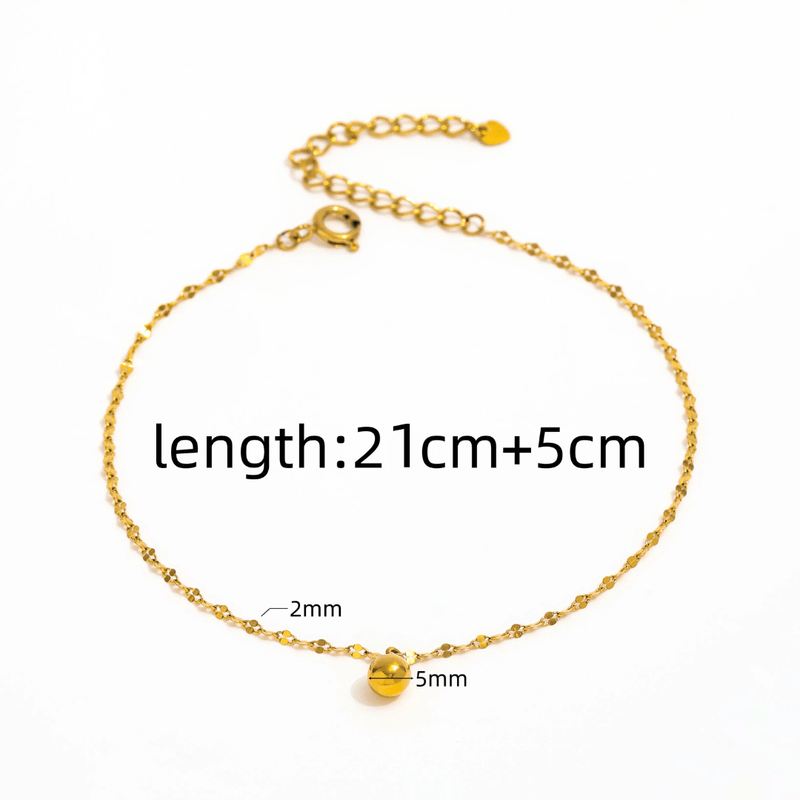 Shoperly AN-2 18k Gold Plated 316L Grade Stainless Steel PVD Coating (2.5 Microns) Waterproof Female Jewelle