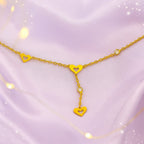 Shoperly AN-4 18k Gold Plated 316L Grade Stainless Steel PVD Coating (2.5 Microns) Waterproof Female Jewelle