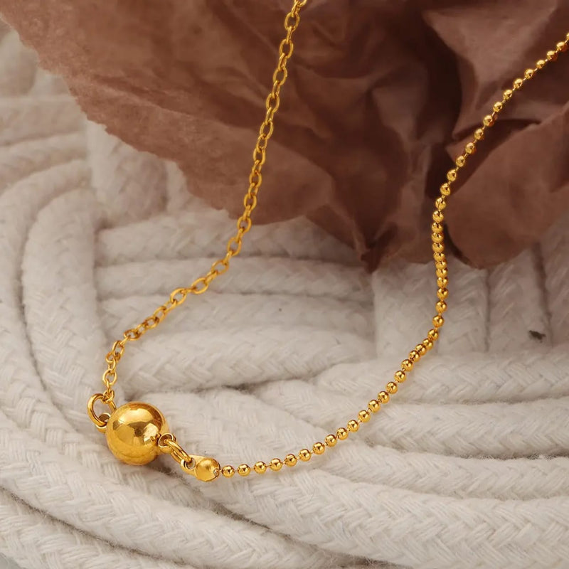Shoperly AN-5-18k Gold Plated 316L Grade Stainless Steel PVD Coating (2.5 Microns) Waterproof Female Jewelle