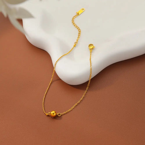 Shoperly AN-5-18k Gold Plated 316L Grade Stainless Steel PVD Coating (2.5 Microns) Waterproof Female Jewelle