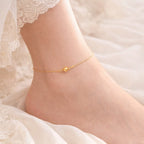 Shoperly AN-5-18k Gold Plated 316L Grade Stainless Steel PVD Coating (2.5 Microns) Waterproof Female Jewelle