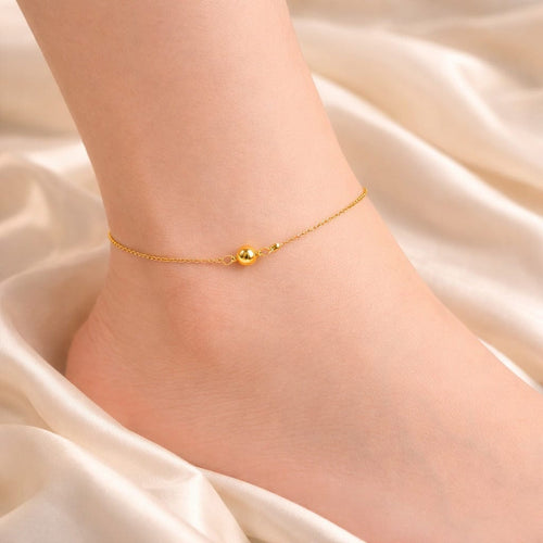 Shoperly AN-5-18k Gold Plated 316L Grade Stainless Steel PVD Coating (2.5 Microns) Waterproof Female Jewelle