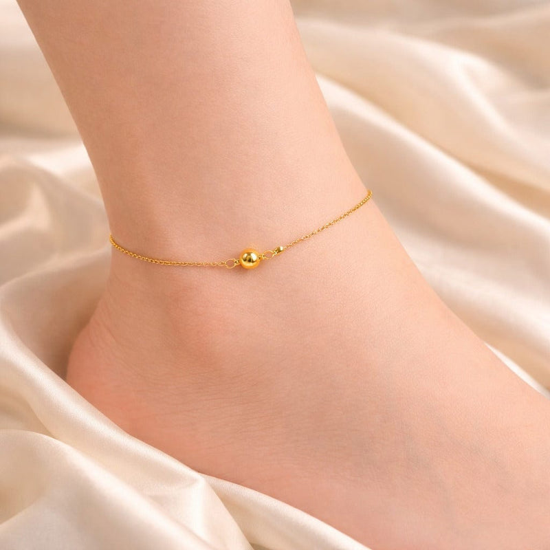 Shoperly AN-5-18k Gold Plated 316L Grade Stainless Steel PVD Coating (2.5 Microns) Waterproof Female Jewelle