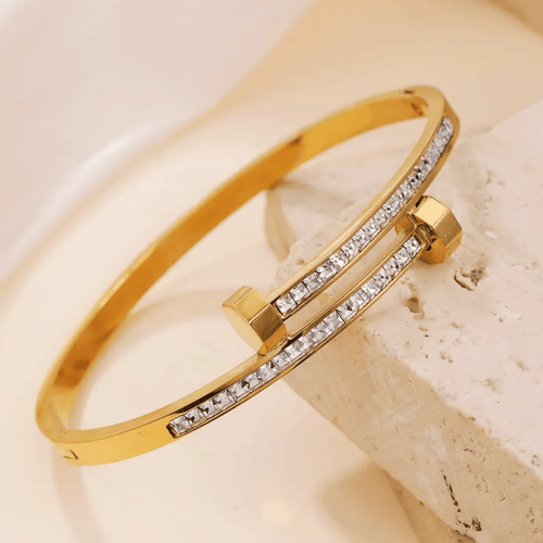 Shoperly B-103 18k Gold Plated Stainless Steel Tarnish Free Waterproof Female Jewellery